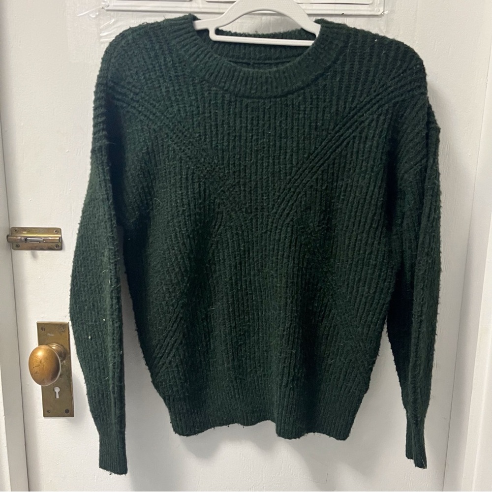 Sonoma Green Long Sleeve Round Neck Knit Sweater Size XS